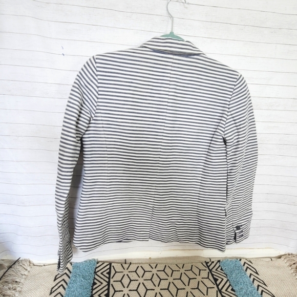 MADEWELL NAVY STRIPED BLAZER, SZ 2 - Picture 9 of 13